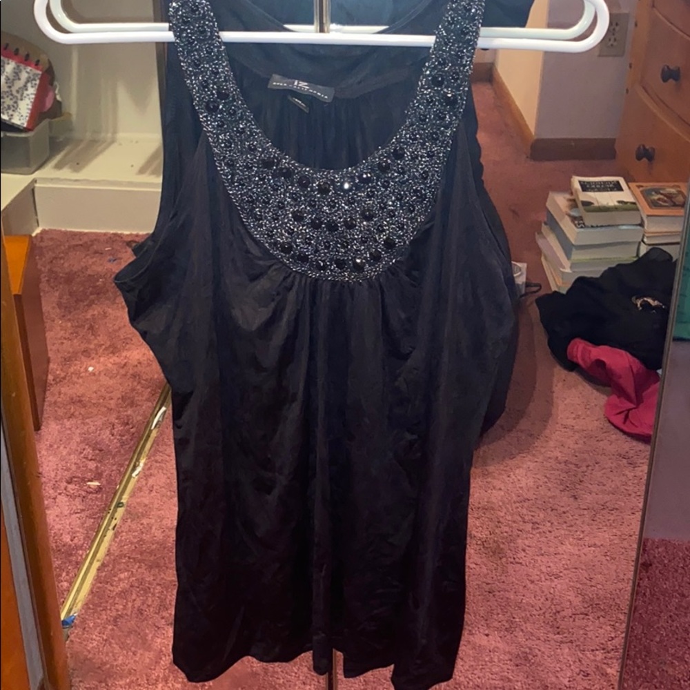 Black Sequin Top